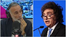 Gabriel Anello y el presidente Javier Milei.