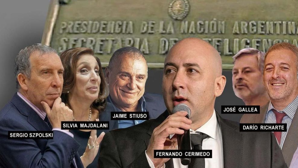 Los servicios de Fernando Cerimedo, y las sociedades que lo vinculan con Sergio Szpolski, Silvia Majdalani, Antonio 'Jaime' Stiuso, Juan José Gallea y Darío Richarte.