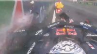 El fuerte choque de Max Verstappen
