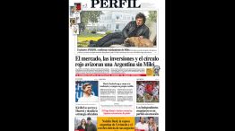 La tapa del Diario PERFIL del domingo 23 de agosto de 2026