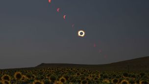 Registros del eclipse solar de agosto