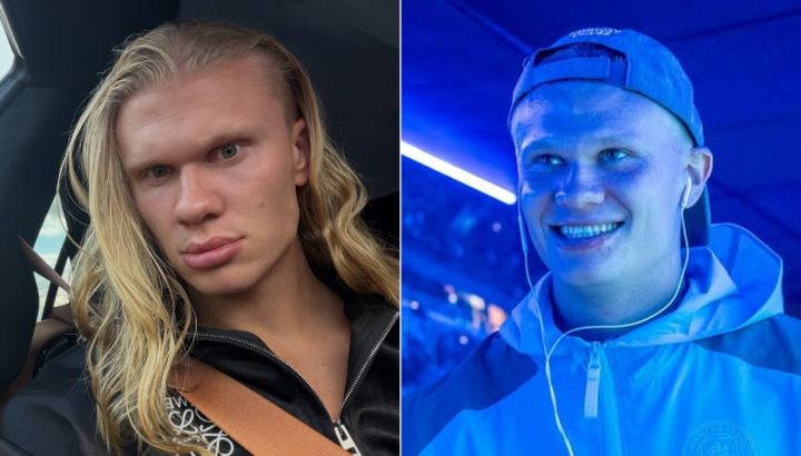 Erling Haaland sorprende con un nuevo corte de pelo en su regreso a la Premier League: el video del antes y después