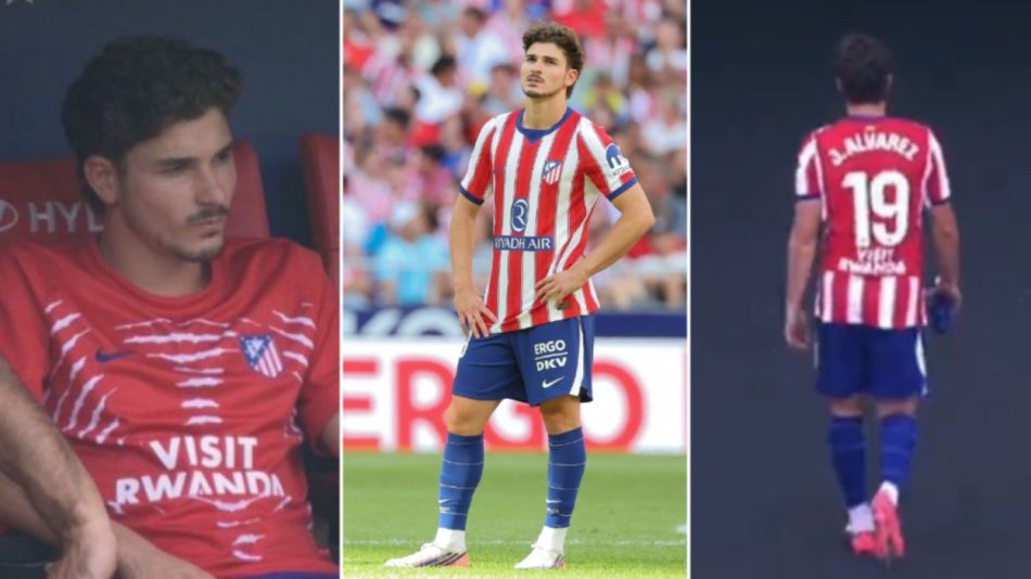 Julián Álvarez fue abucheado por los fanáticos del Atlético de Madrid