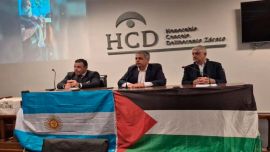 El peronismo de Zárate organizó un acto pro Palestina y recibió fuertes críticas de la oposición