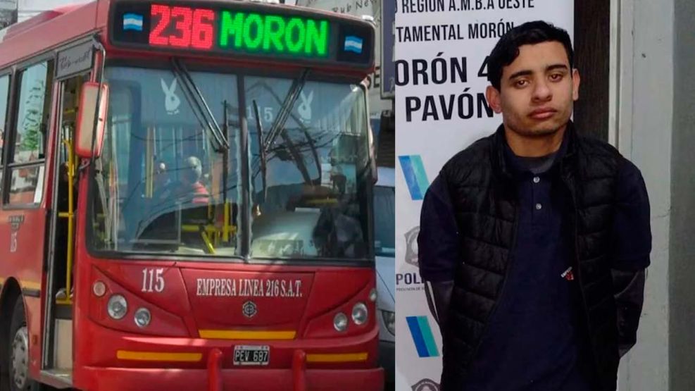 Robo un colectivo en Merlo