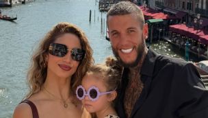 Melody Luz y Alex Caniggia junto a su hija