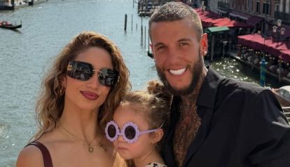 Melody Luz y Alex Caniggia junto a su hija