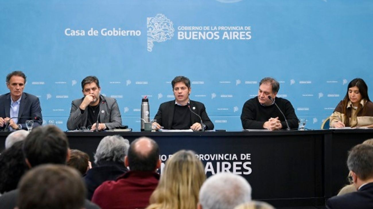 Axel Kicillof presentó el plan bonaerense por el Súper Niño
