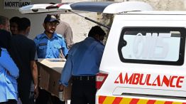 Incendio en una maternidad en Pakistán