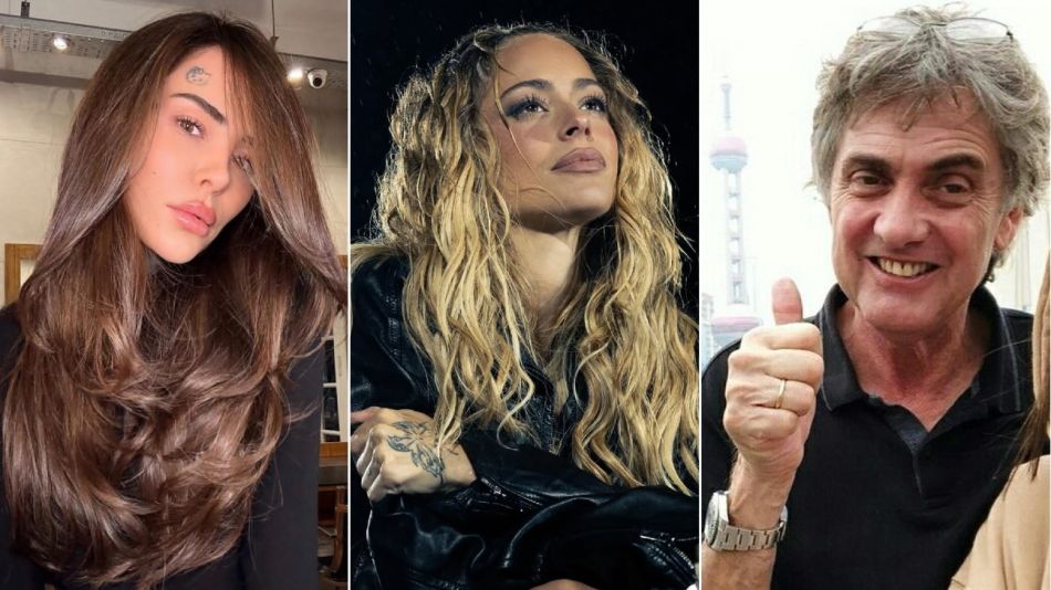 Cande Tinelli, Tini Stoessel y Alejandro Stoessel