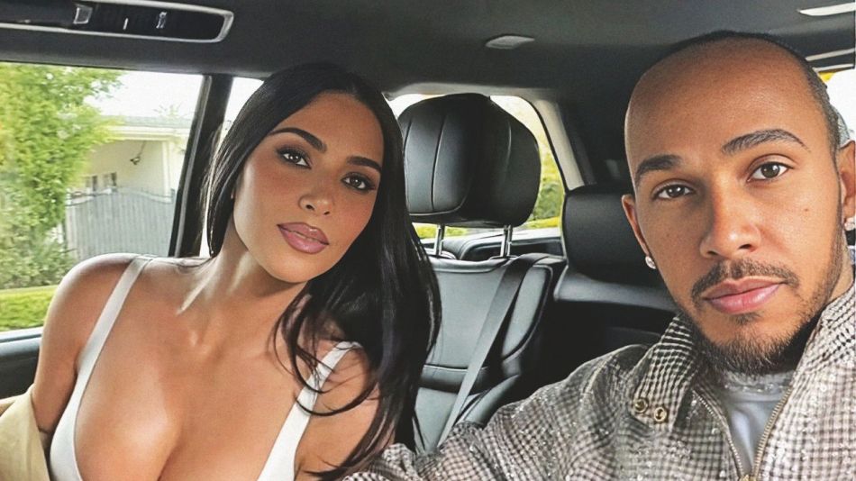 Kim Kardashian y Lewis Hamilton