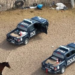 Los cazadores fueron sorprendidos en el interior de un campo privado.