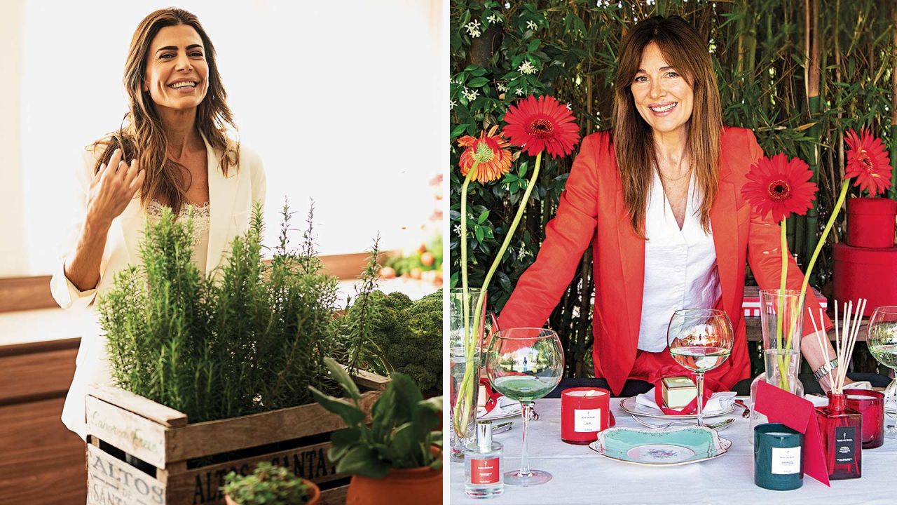 Juliana Awada y Andrea Frigerio. | Foto:Awada Market y Roses are Roses