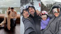 Cande Ruggeri y Nicolás Maccari junto a su hija Vita
