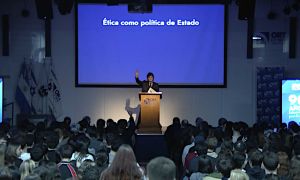 Javier Milei brindó una charla Colegio ORT 27082026