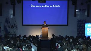 Javier Milei brindó una charla Colegio ORT 27082026