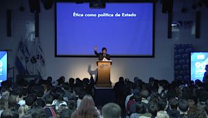 Javier Milei brindó una charla Colegio ORT 27082026