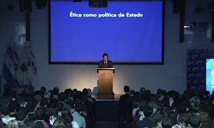 Javier Milei brindó una charla Colegio ORT 27082026