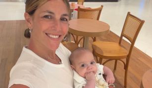 María Belén Ludueña y su hijo, Vito