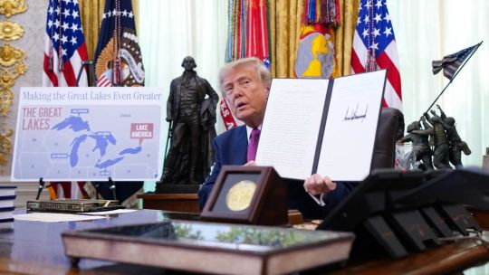 Donald Trump rebautizó por decreto el lago Ontario como "lago América": la furiosa respuesta de Canadá