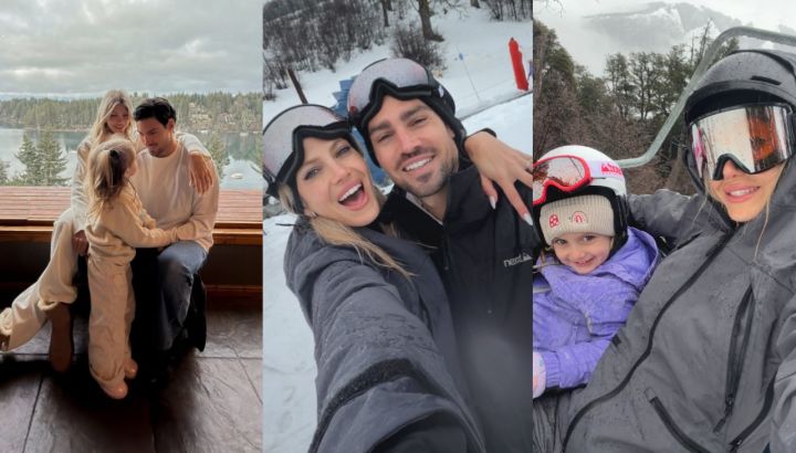 Hotel de lujo con vista al lago y esquí en familia: las mágicas vacaciones de Cande Ruggeri en Villa La Angostura 