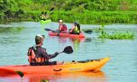 En kayak por los brazos de la laguna Setúbal