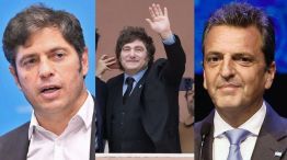 Milei, Massa, Kicillof