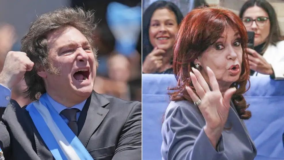 Milei y Cristina