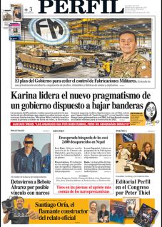 La tapa del Diario PERFIL del sábado 29 de agosto de 2026