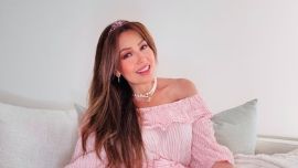 Así fue el cumpleaños 55 de Thalía: torre de regalos, salón decorado con globos y una torta multicolor