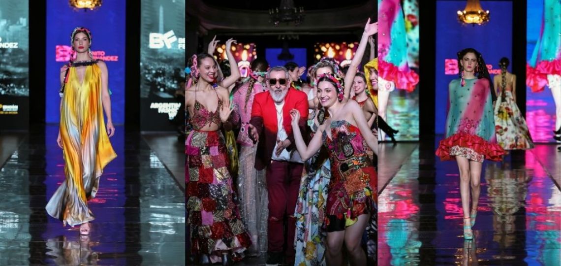 Benito Fernández celebró 40 años en la moda con un desfile que recorrió su historia