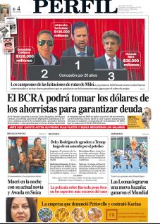 La tapa del Diario PERFIL del domingo 30 de agosto de 2026
