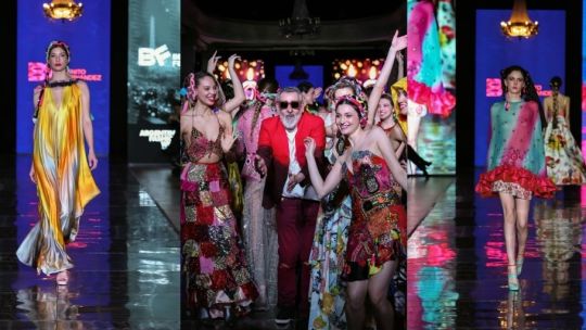 Benito Fernández celebró 40 años en la moda con un desfile que recorrió su historia