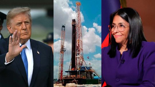 Donald Trump, Petróleo y Delcy Rodríguez  