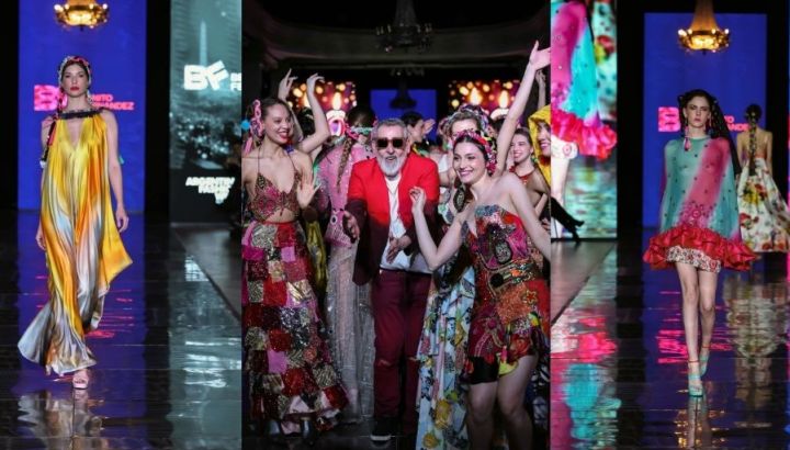 Benito Fernández celebró 40 años en la moda con un desfile que recorrió su historia