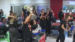 Las Leonas en Ezeiza