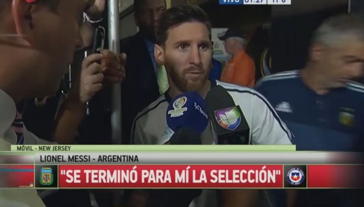 Lionel Messi retiro 2016