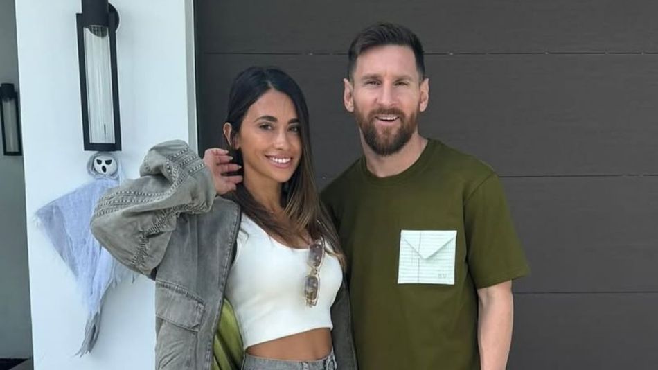 Antonela Roccuzzo y Lionel Messi