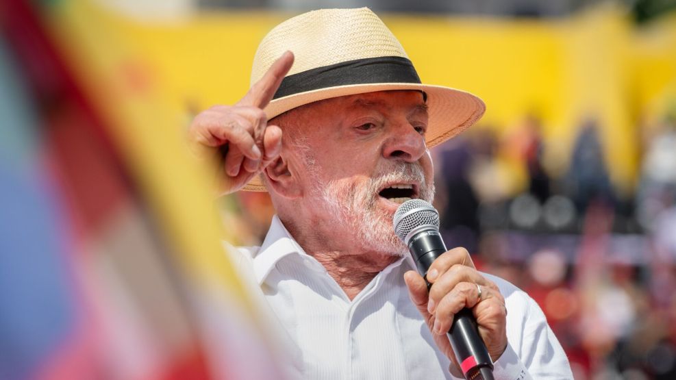 President Lula Holds Kickoff Campaign Rally