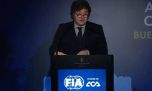 Javier Milei en el Congreso de la FIA: apoyo al ACA y el deseo del regreso de la Fórmula 1 a la Argentina