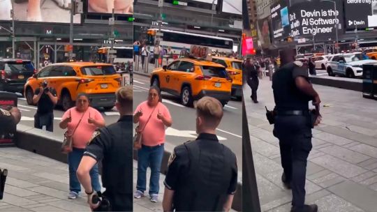 Ataque en Times Square: una mujer apuñaló a dos desconocidos con cuchillos y murió tras enfrentarse con la Policía