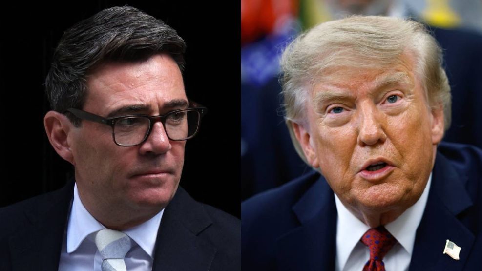 Andy Burnham y Donald Trump