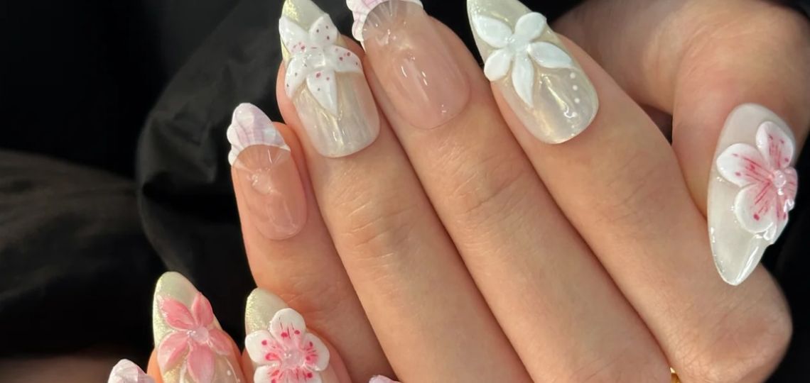Omakase nails: cómo son las uñas de tendencia japonesa que algunas celebridades eligen
