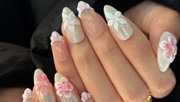 Omakase nails: cómo son las uñas de tendencia japonesa que algunas celebridades eligen