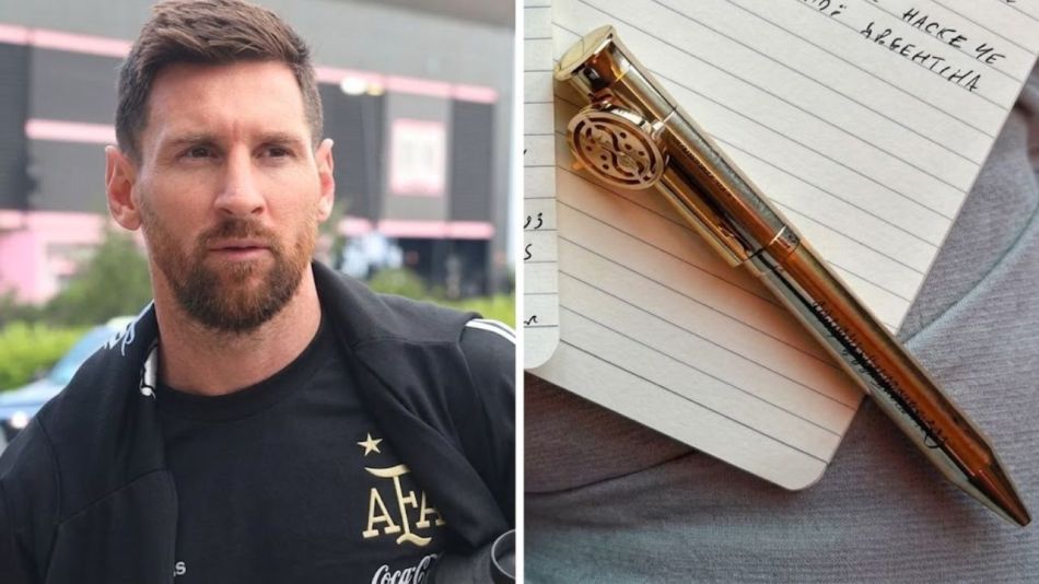Lionel Messi, lapicera Giratiempo