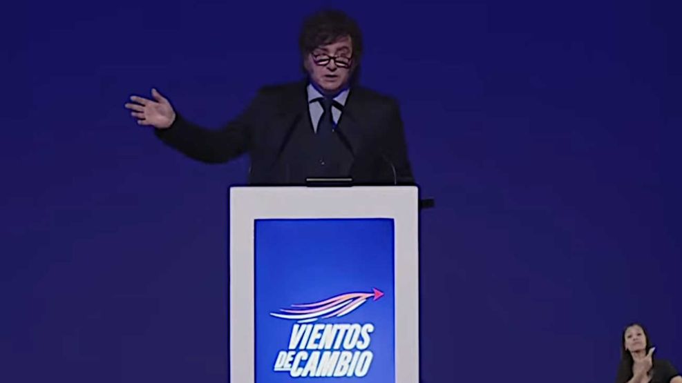 Javier Milei en el encuentro Vientos de Cambio 02092026