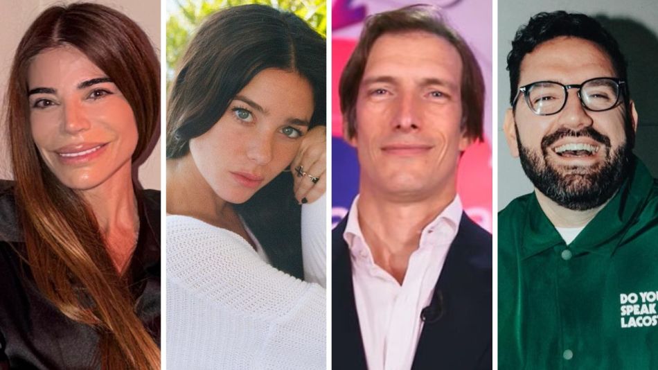 Zulemita Menem, Lucía Celasco, Iván de Pineda y Damián Betular