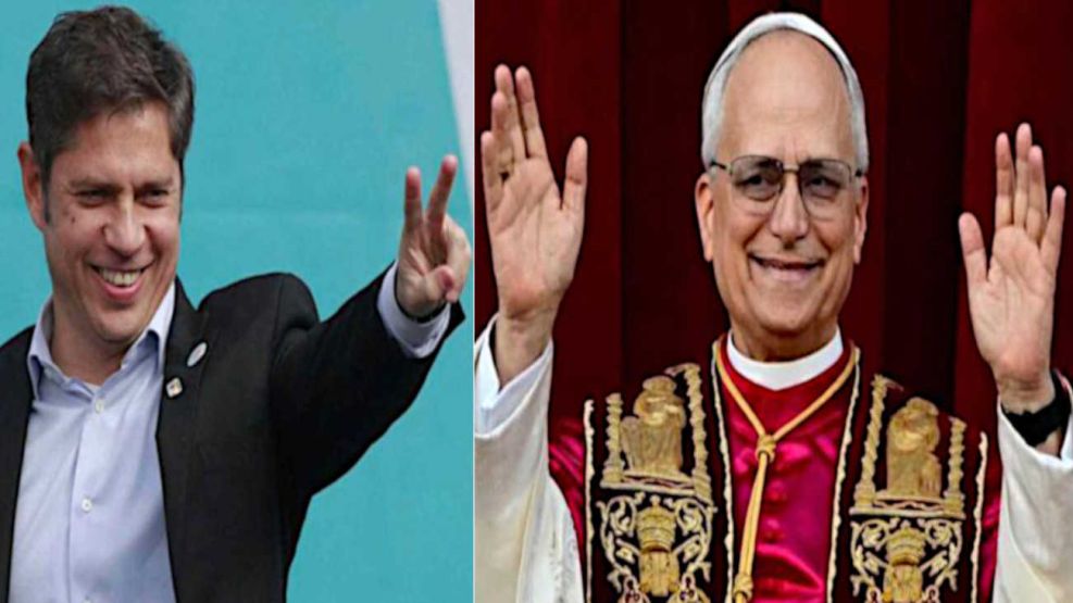 Axel Kicillof y el papa León XIV 03092026