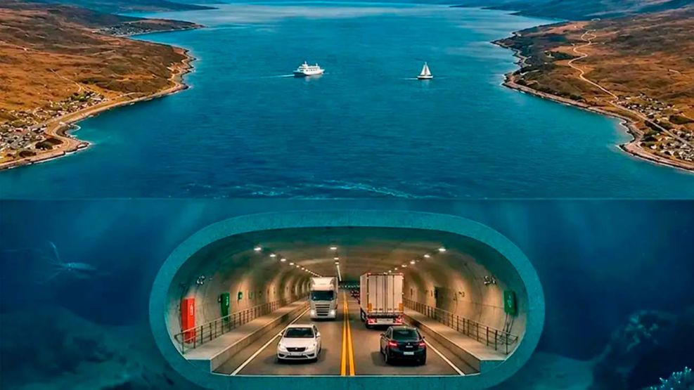 Túnel bajo el Estrecho de Magallanes
