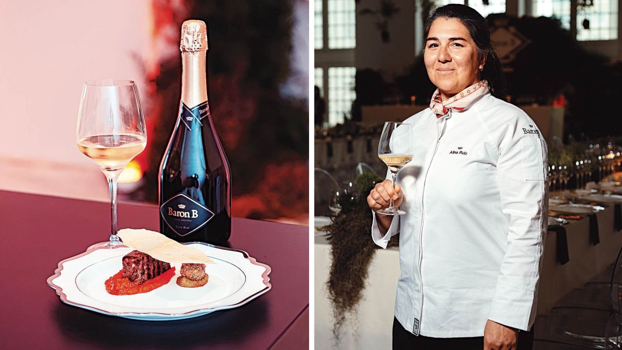 Alina Ruiz y su plato en el Prix Baron B. | Foto:Gentileza Baron B